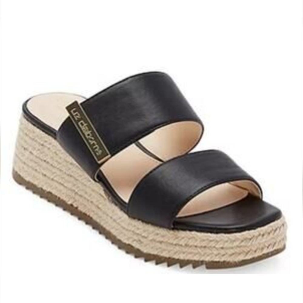 Liz Claiborne Embrook Women's Double-Band Espadrille Slide Wedge Platform Sandal